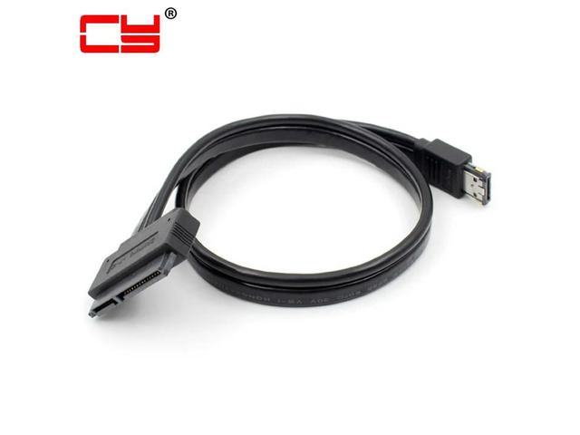 FOR SATA 22Pin to Dual Power 12V 5V eSATAp Power ESATA USB 2.0 Cable for 2.5 3.5 Hard Disk Drive 50cm