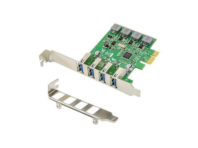 FOR 4 Ports PCIE USB 3.0 Card PCI Express to USB Expansion Card VL805 chip 5Gbps PCIE USB3.0 Hub Controller Adapter Self Powered