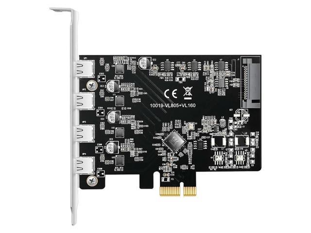 FOR Pci-E to dual Type-C USB3.1 Expansion Card 4 Port 5Gbps High-Speed Type C Adapter Card pcie converter tc usb 3.1