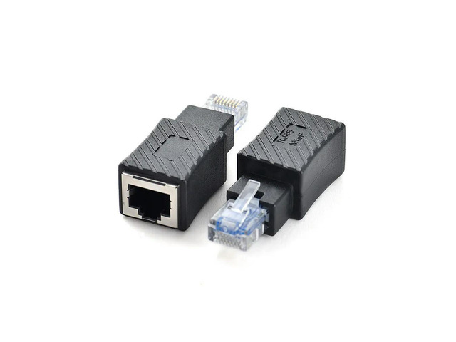 FOR 90/180/270 Right RJ45 Male to Female Cat5/6 Ethernet LAN Extension Adapter