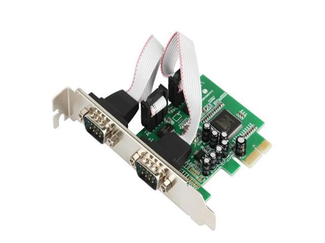 FOR 2 Port RS232 RS-232 Serial Port COM to PCI-E PCI Express Card Adapter Converter 2-port Serial Low Profile Bracket