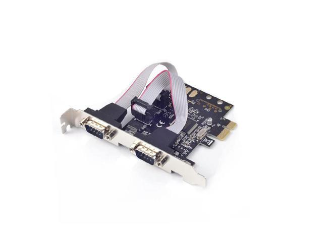 FOR PCIE 2 Port RS232 RS-232 Serial Port COM to PCI-E PCI Express Card Adapter Converter 2-port Serial Mcs 9922 win10