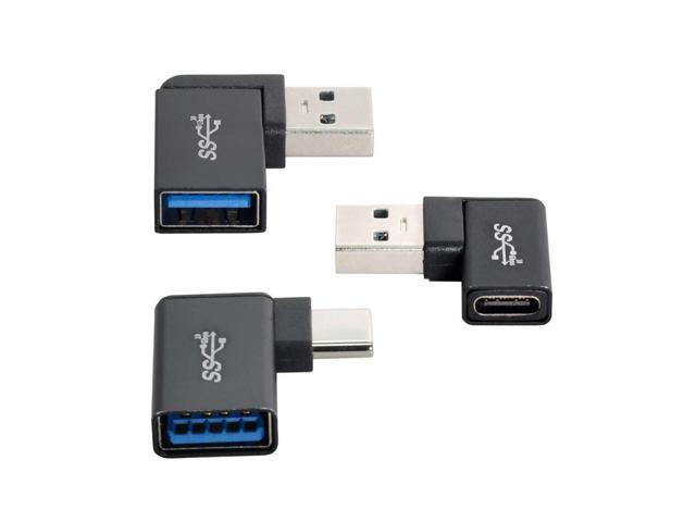 FOR 3pcs/lot Angled 90 Degree USB 3.1 Type C Male Female to USB3.0 Type A Female OTG Data 10Gbps for Adapter