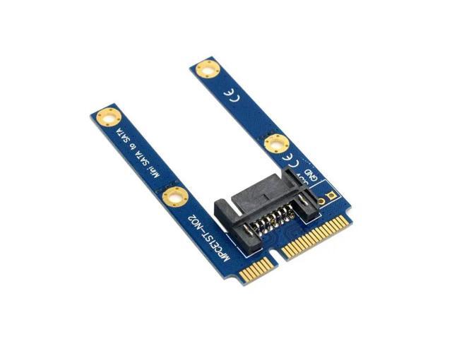 FOR 50mm Mini PCI-E mSATA SSD to Flat SATA 7pin Hard Disk Drive PCBA Extension for Adapter