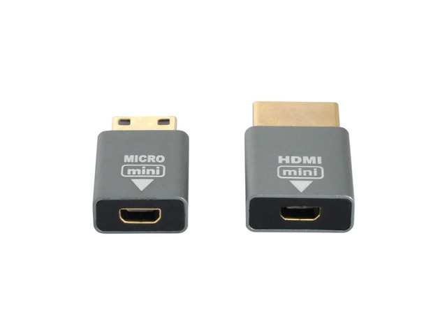 FOR 2pcs/set Compatible Micro HDTV Female to Mini Male HDTV 1.4 Male for Adapter 4K 60hz