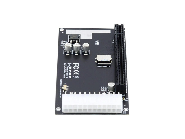 FOR 4x SFF-8612 SFF-8611 to PCIE PCI-Express 16x for Adapter with ATX 24pin Power Port for Mainboard Graphics Card