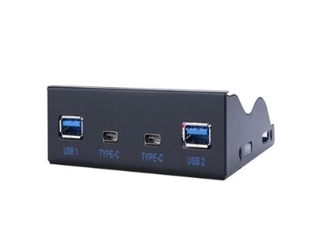FOR Dual 5Gb/s USB 3.1 Type-C + USB 3.0 HUB 19Pin USB to Dual USB3.0 USB-C adapte 3.5 Front Panel Floppy Disk Bay