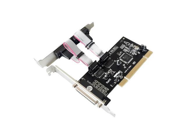 FOR PCI to 2 port RS232 RS-232 Serial Port COM DB25 Printer Parallel Port LPT to PCI Card Adapter Converter MCS9865 Chip