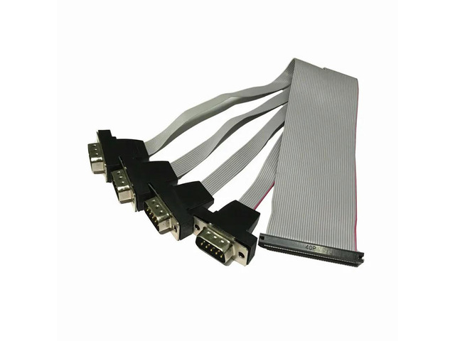 FOR Industrial control fc2.0mm pitch 40P terminal one minute four DB9 pin gray bar RS232 serial port com data baffle cable