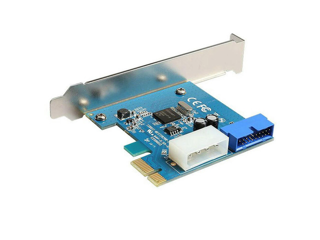 FOR PCI-E Expansion Card External to Internal 19pin Header PCIe Card 4pin IDE Power Con tor 720200 Chip