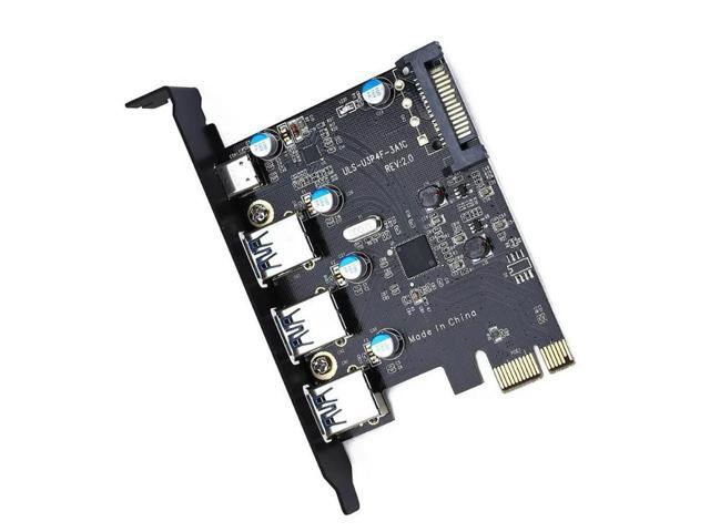 FOR PCI Express Card to 3 PORTS USB 3.0 1 PORT USB3.1 Type C Internal USB 3.0 20PIN 4 Ports USB HUB pcie to Type-c Converter Card