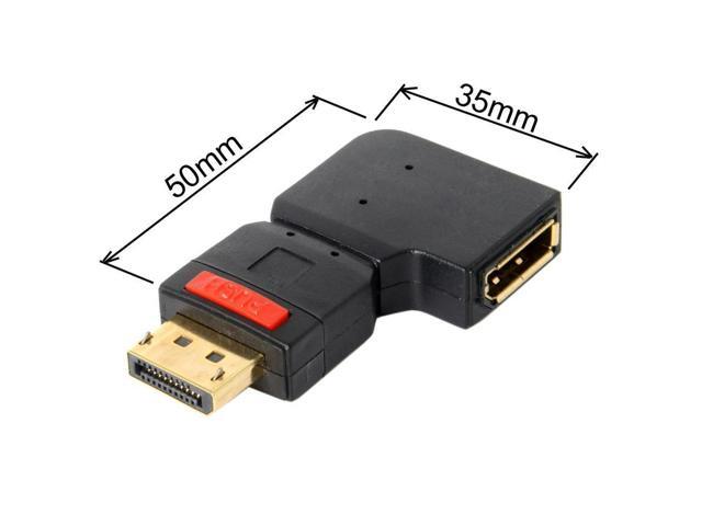 FOR DP for Adapter Converter Male to Female Extension for Adapter Standard DP Left Angled 90 Degre Converter