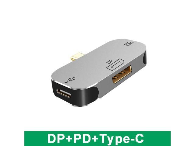 FOR 3 in 1 USB Hub Type C To HDMI-compatible/DP/Mini DP Adapter 100W PD Fast Charging USB-C Docking Station for Pro 4K@60Hz