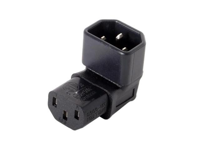 FOR IEC Male C14 to Up Direction Right Angled 90 Degree IEC Female C13 Power Extension for Adapter