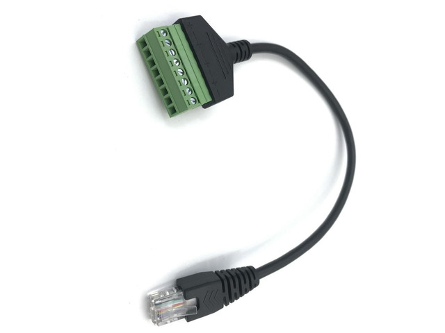 FOR 1pcs RJ45 To Screw Terminal Adaptor RJ45 Female To 8 Pin Connector RJ45 Splitter For DVR Accessories