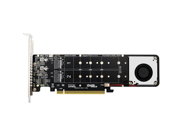 FOR NVMe SSD Expansion Card NVMe PCIe Adapter 4 Ports NVME SSD To PCI-E 4.0 X16 Expansion Card