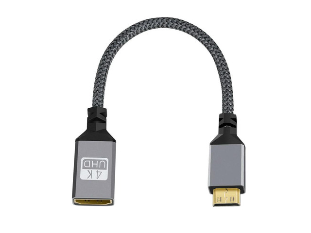 FOR 4K Type-C MINI HDTV 1.4 Male for DV MP4 Camera DC Laptop HDTV Female Extension Cable