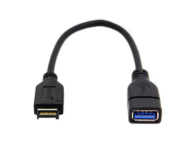 FOR Type-A USB 3.0 Female to USB 3.1 Front Panel Header Extension Cable 20cm