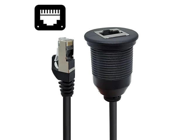 FOR 1m Waterproof Dustproof Latch Locking /Screw Locking CAT6 RJ45 Male to Female Lan Ethernet Network Extension Cable Car Panel