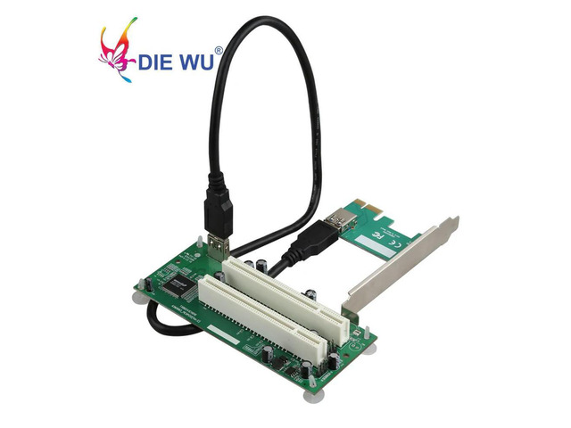 FOR PCI-Express to PCI Adapter Card PCIe to Dual Pci Slot Expansion Card USB 3.0 Add on Cards Converter TXB093