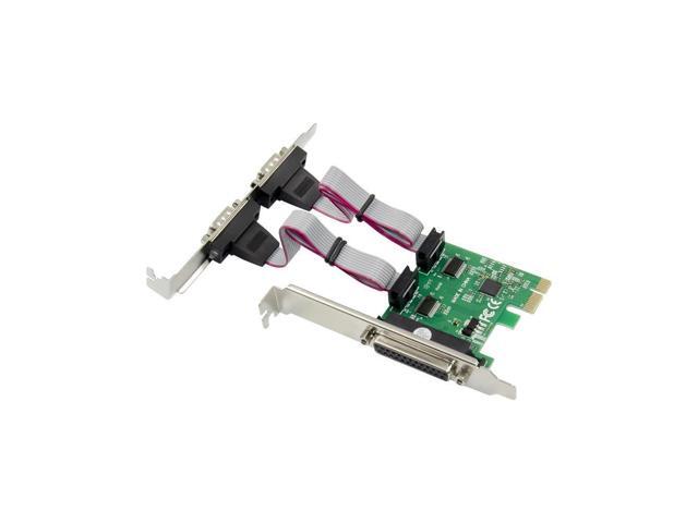 FOR Dual db9 RS-232 LPT to pci-e Adapter PCI Express Parallel Serial Com Card Pcie to 2 ports rs232 db25 ASIX 99100 Chipset