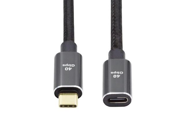 FOR 40Gbps Compatible with 3/4 with 100W Charging and 8K 60Hz USB4 Male to Female Extension Cable