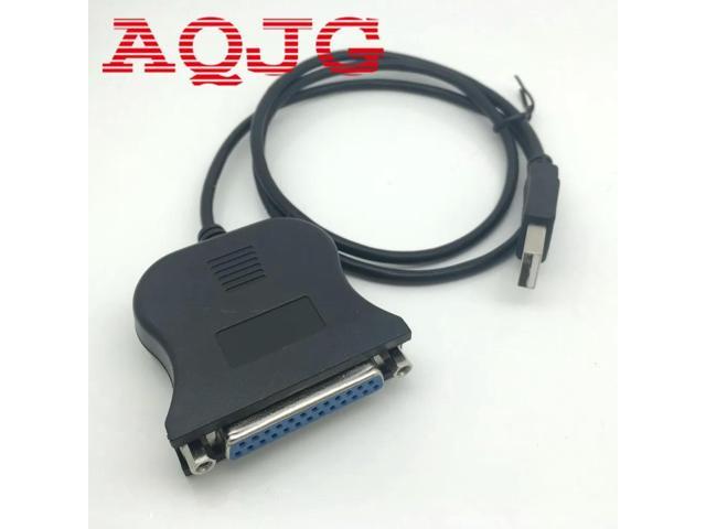FOR Black Bi-directional Parallel Interface Communication USB to 25 Pin DB25 Parallel Printer Cable Adapter Cord Converter