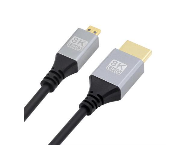 FOR Hyper Super Flexible Slim Cord Type-A to Type-D for Camera HDTV Mini Micro HDTV 2.1 Ultra Thin HDTV Cable 8K 4K