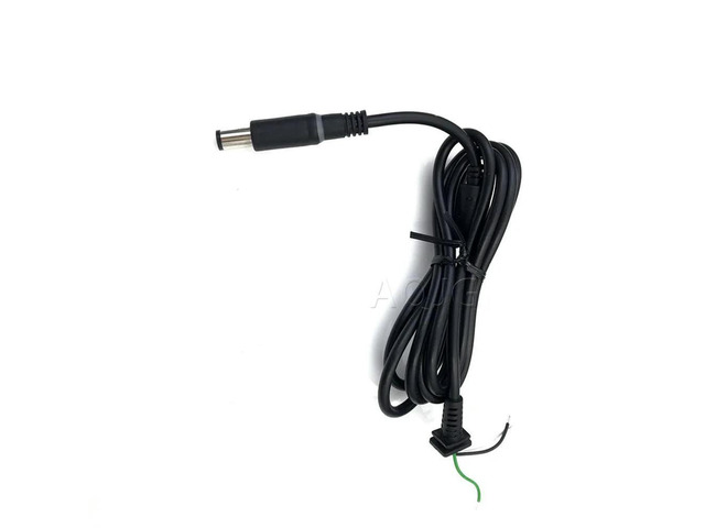 FOR Copper DC Tip Plug Connector Cord Cable for Laptop Adapter black Pin 7.4 x 5.0 with led light 1.8M