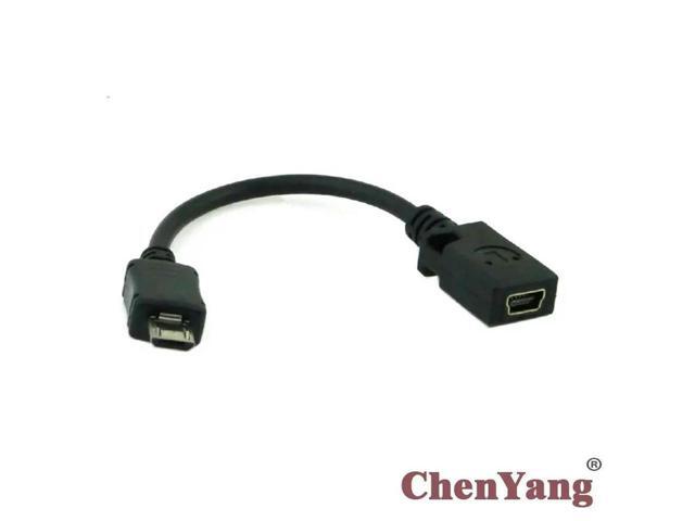 FOR Mini USB 5pin Female to Micro USB 5pin Male data cable 10cm
