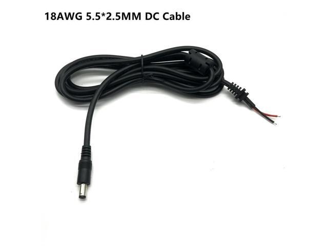 FOR All Copper 18AWG 180W DC Power Cord 5.5*2.5 2.1mm 1.5M Large current For Laptop Adapter Repair Cable