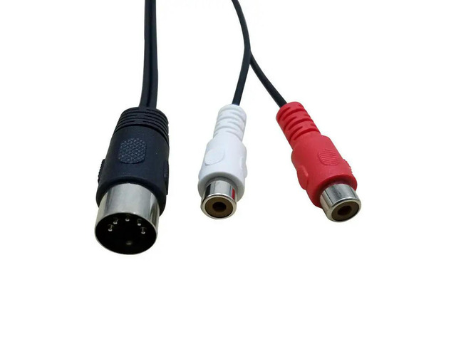 FOR MIDI DIN 5P Male to 2 RCA Phono Female Socket MF Audio Cable For Electronic organ industrial Equipment 0.5M 1.5M