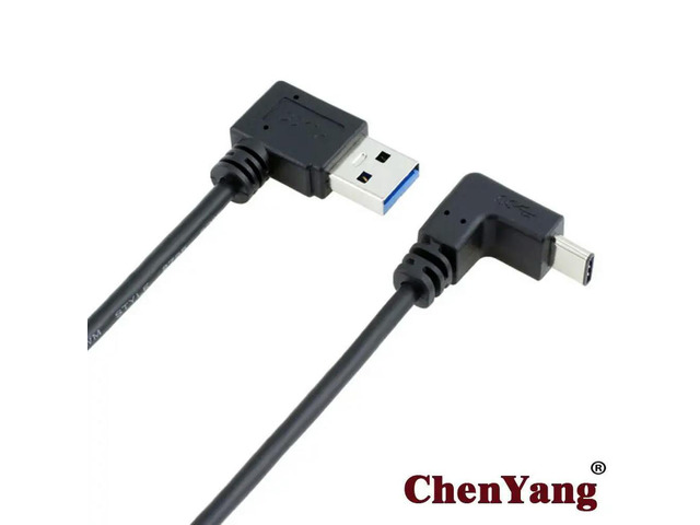 FOR Data Cable Down A Male Of Usb 3.1 Up Angled To 90 Degree Right For Laptop Tablet Phone