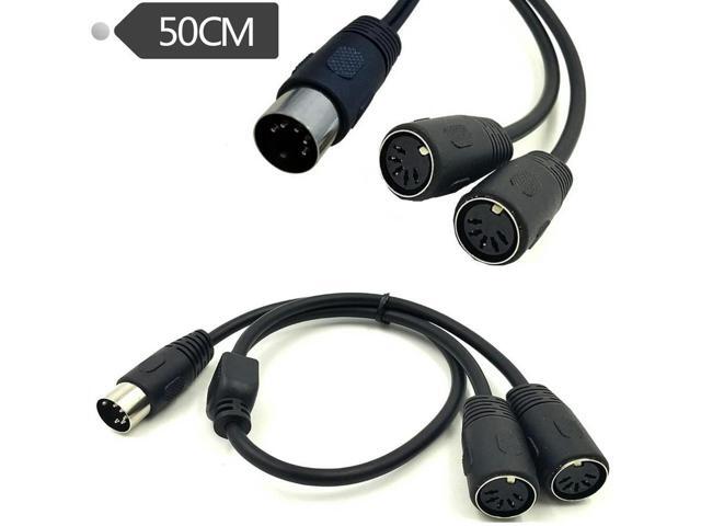 FOR Midi Din 5-pin Splitter Y Adapter Cable Midi 5 Pin Male To Dual 2 X Din-5 Female For Midi Guitar Electric Piano