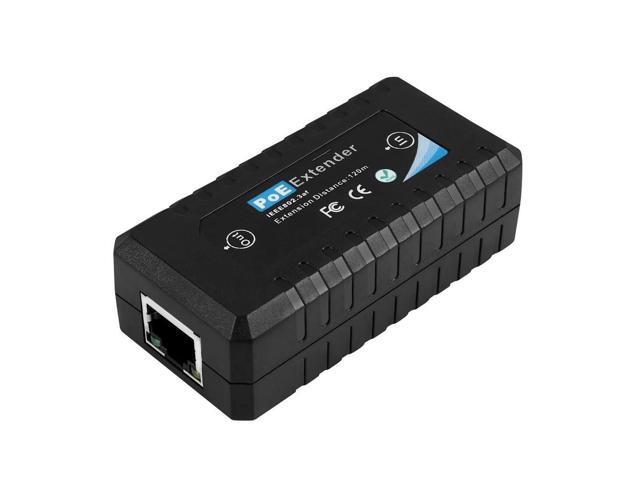 For 1 Port POE Extender 10/100Mbps with IEEE 802.3Af Standard Input Output for IP Transmission Distance 120 Meters
