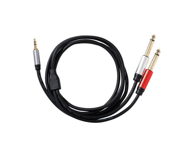 For Audio Cable 3.5mm to Double 6.35mm Aux Cable Mono 6.5 to 3.5 Male for Mixer Amplifier Speaker 3.5mm Jack Splitter Cable