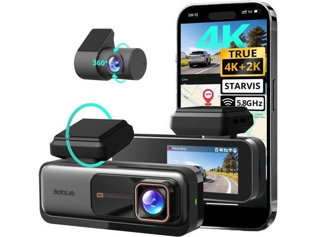 BOTSLAB 4K Dash Cam Front and Rear, 170° Ultra Wide Car Camera, 4K+2K Dashcam with ADAS, Night Vision, 24/7 Parking Mode, STARVIS Sensor, WDR,...