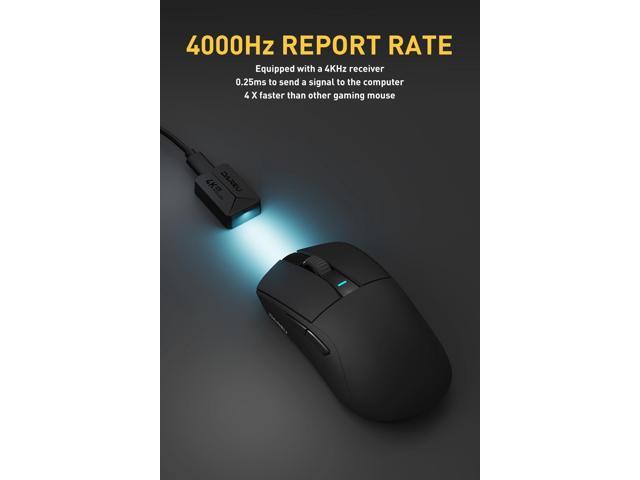 DAREU A950pro 4K Wireless Gaming Mouse:55g Ultra-Lightweight,4KHz Polling Rate,PAW3395 Optical Sensor,26K DPI,5 Programmable Buttons,Support 15min...