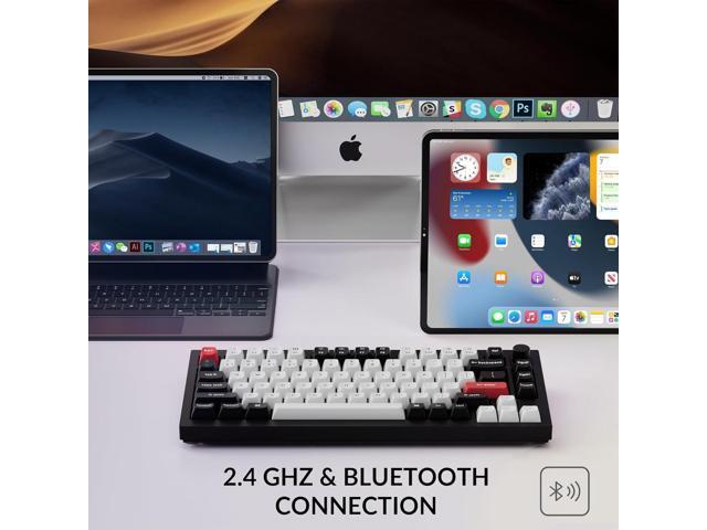 Keychron Q1 HE Wireless Custom Mechanical Keyboard with Hall Effect Gateron Double-Rail Magnetic Switch Rapid Trigger, QMK 2.4 GHz Bluetooth RGB...