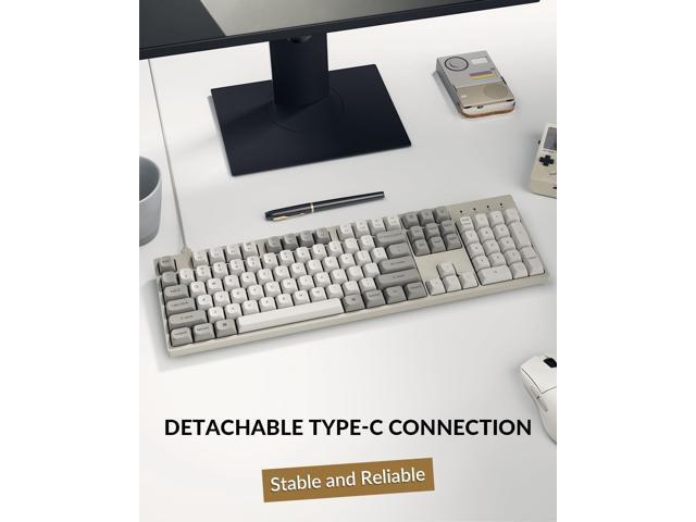 Keychron C2 Pro Wired Mechanical Keyboard with 8K Hz Polling Rate, Full Size Custom RGB Backlit Hot-Swappable, Non-Shine Through PBT Keycaps...