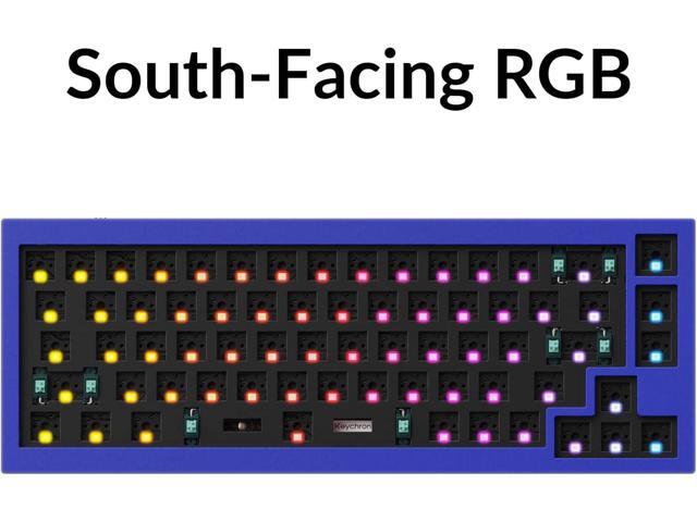 Keychron Q2 Custom Mechanical Keyboard Full Aluminum Wired Barebone Version, QMK/VIA Programmable Macro, Compatible with Mac Windows Linux,...