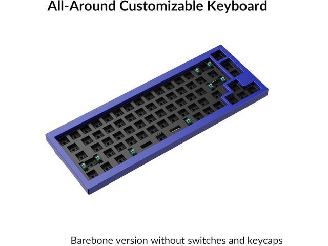 Keychron Q2 Custom Mechanical Keyboard Full Aluminum Wired Barebone Version, QMK/VIA Programmable Macro, Compatible with Mac Windows Linux,...