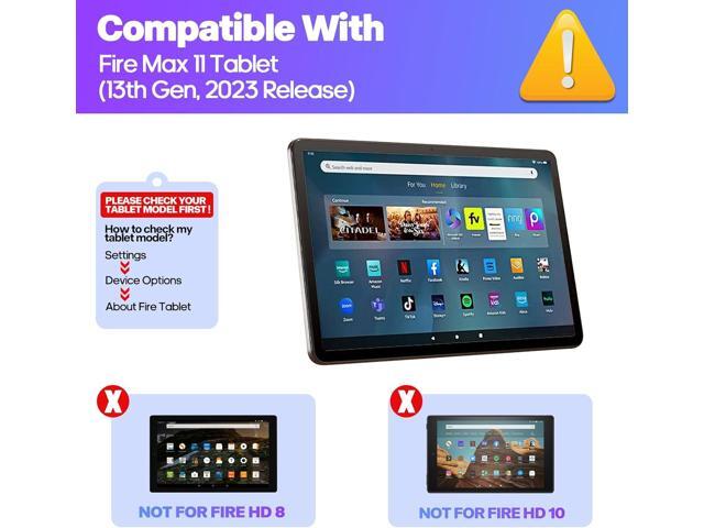 Keyboard for Fire Max 11 Tablet 11' (13th Generation, 2023 Release), Slim Cover with Detachable Wireless Keyboard for All-New Fire Max 11, Black