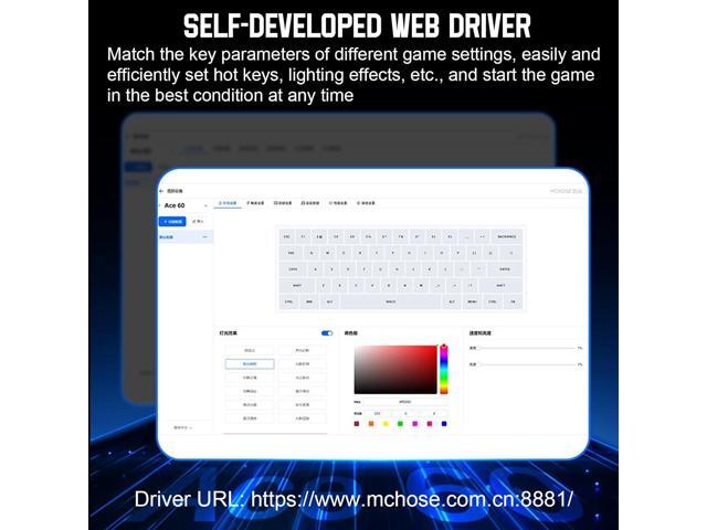 Hyekit x MCHOSE ACE 68 65% Wired Magnetic Switch Mechanical Gaming Keyboard, Rapid Trigger Hall Effect Keyboard, Hyper-Fast Adjustable Actuation,...