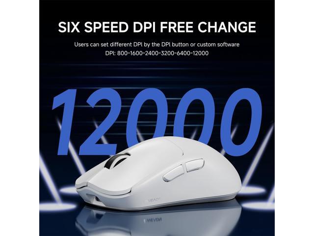 EWEADN X23Pro Wireless Gaming Mouse, 2.4G/BT5.0/USB-C Esports Gaming Mouse, 49g Lightweight Mouse Gaming, 12000 DPI Wireless Mouse with 6...