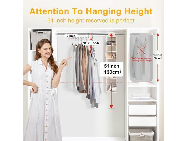 HOUSE DAY Space Saving Hangers for Clothes 12 Pack, Heavy Duty Hanger Organizer 30 Lbs Capacity, Metal Magic Hanger, Sturdy Multi Hangers, Closet...