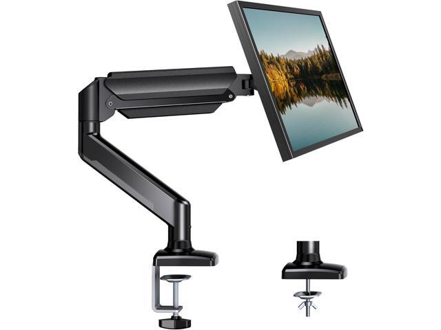 HUANUO Single Monitor Arm 13-34 Inch, Adjustable Gas Spring Arm, Monitor Desk Mount for 4.4-22lbs, VESA 75/100mm with C-Clamp/Grommet Base,...