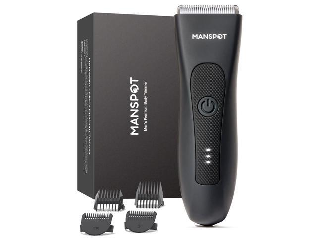 MANSPOT Manscape Groin & Body Hair Trimmer for Men, Electric Ball Pubic Trimmer Shaver,Manscape Kit with 4 Guard,Replaceable Ceramic Blade...