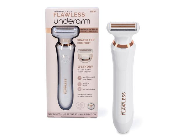 Finishing Touch Flawless Underarm Hair Removal Electric Razor Device, Designed to Shave and Contour Womens Sensitive Underarm Area, Cordless.