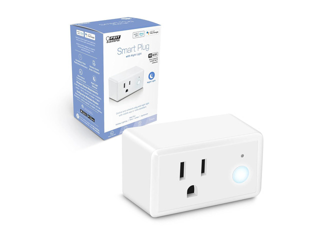 Feit Electric Indoor Smart WiFi Plug Works with Alexa and Google Home, No hub Required, 2.4 Ghz Network Only, Remote Control from Anywhere 15 Amp...